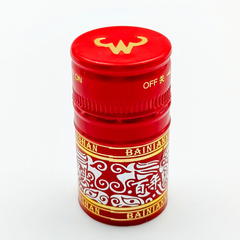 Capas de torção de alumínio de alta qualidade para garrafas de vinho e licor com design personalizado