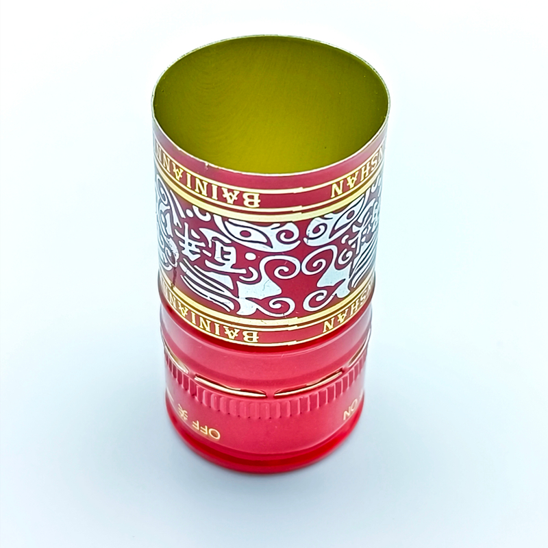 Capas de torção de alumínio de alta qualidade para garrafas de vinho e licor com design personalizado