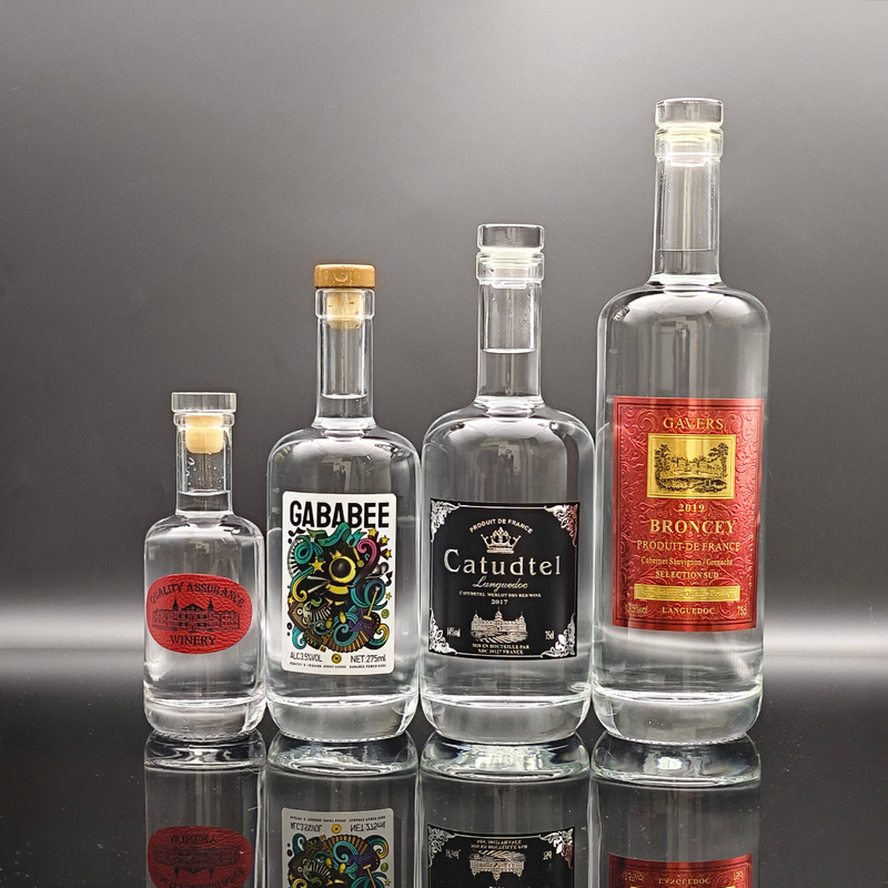 Garrafas de gin de 50 ml de 700 ml 750ml de 1000 ml - embalagens personalizadas, únicas e premium