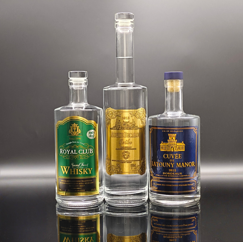 Garrafas de vodka personalizadas premium com recursos de luxo