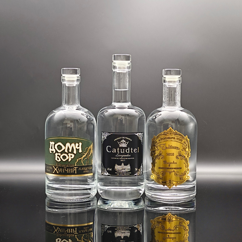 Garrafas de vodka personalizadas premium com recursos de luxo