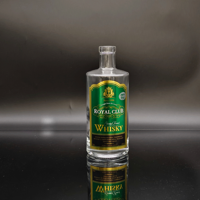 Atacos Super Flint personalizados 75cl Garrafas de vidro de licor para rum